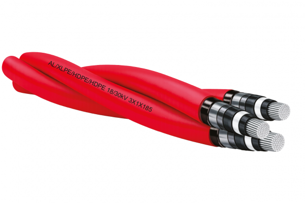 AL/XLPE/HDPE/HDPE TRIPOLARE 18/30 kV